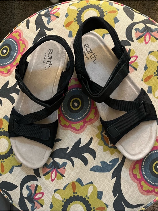 Earth Origins Shoes - Earth Origins Black Comfort Strappy Sandals